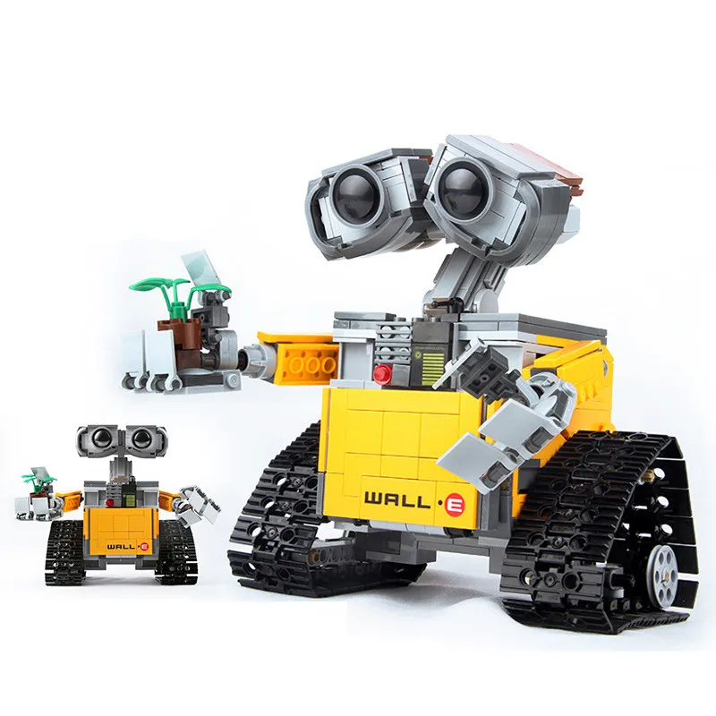Новые совместимые идеи робот стены E Строительные кирпичи блоки Bringuedos игрушка для лучшего друга подарки на день рождения DorpshippinG
