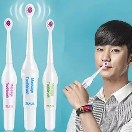 1pack Battery Electric font b Toothbrush b font with 3 Brush Heads Oral Hygiene Health Products