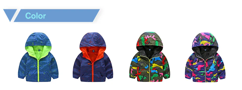 Новое поступление, детские весенние камуфляжные спортивные пальто детский костюм с капюшоном для мальчиков и девочек, флуоресцентная уличная ветровка, куртки CYB001