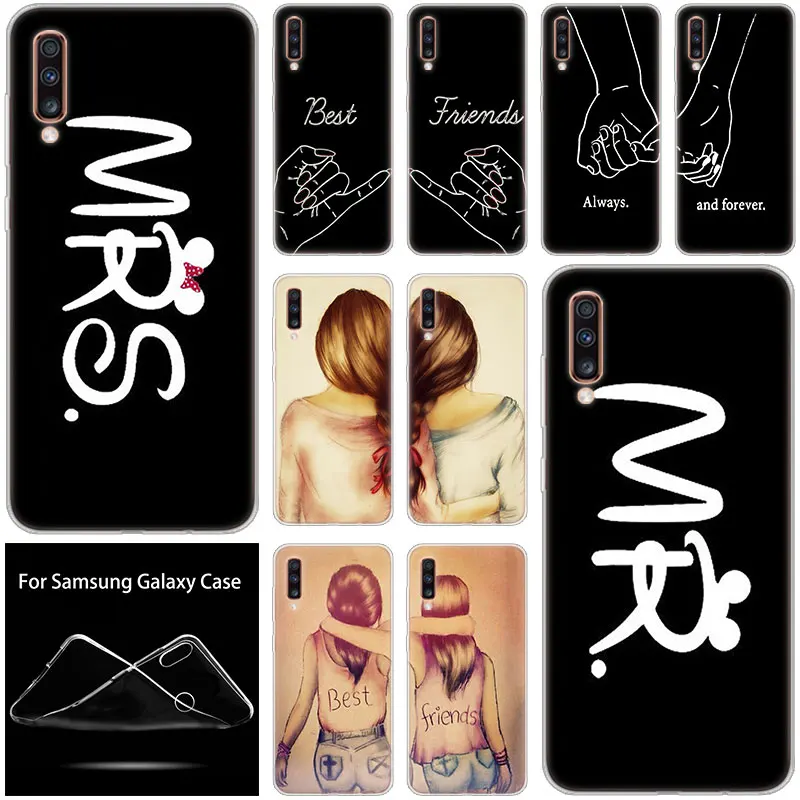 

Hot Best Friends BFF Matching Case For Samsung Galaxy A90 A80 A70 A60 A50 A40 A30 A10 A20E A2CORE A9 A7 A8 A6 Plus 2018 A5 2017