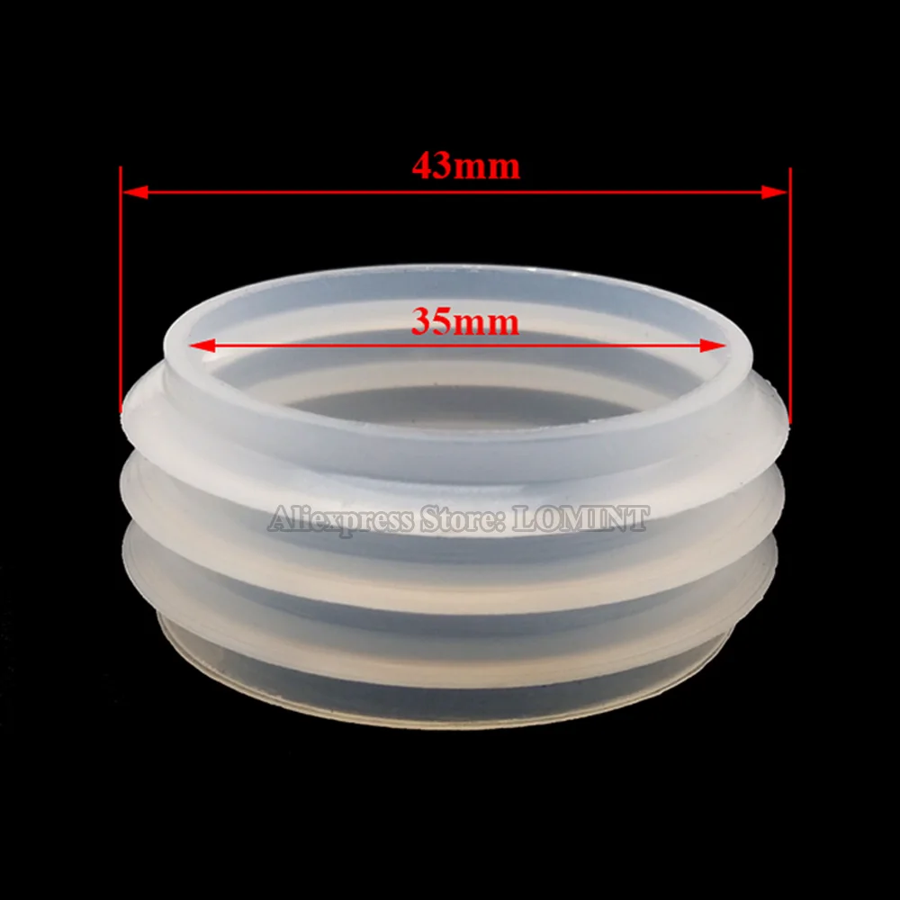5pcs White Rubber Seal Grommet For MYA Hookah Shisha Water Pipe Sheesha Chicha Narguile Glass Base Bottle Accessories 43-35 mm