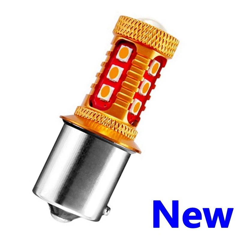 

1PCS PY21W 7507 BAU15S 1156PY 150 Degree 1000Lm 15 SMD 3030 LED Auto Turn Signal Lamp Car Direction Indicator Light Amber Yellow