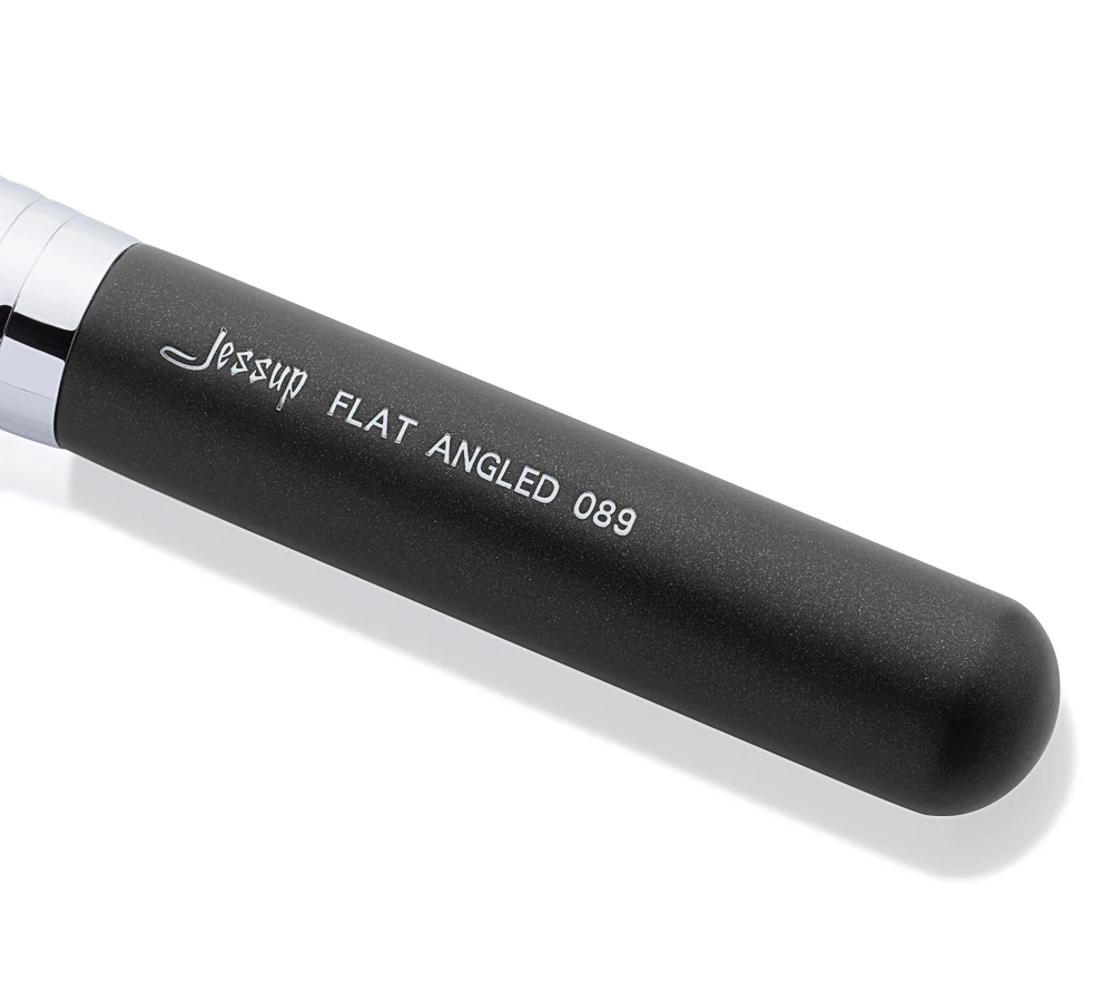 Jessup 1 шт. одинарная Кисть для макияжа Высококачественная профессиональная волоконная щетка для волос с деревянной ручкой для плоских углов-089