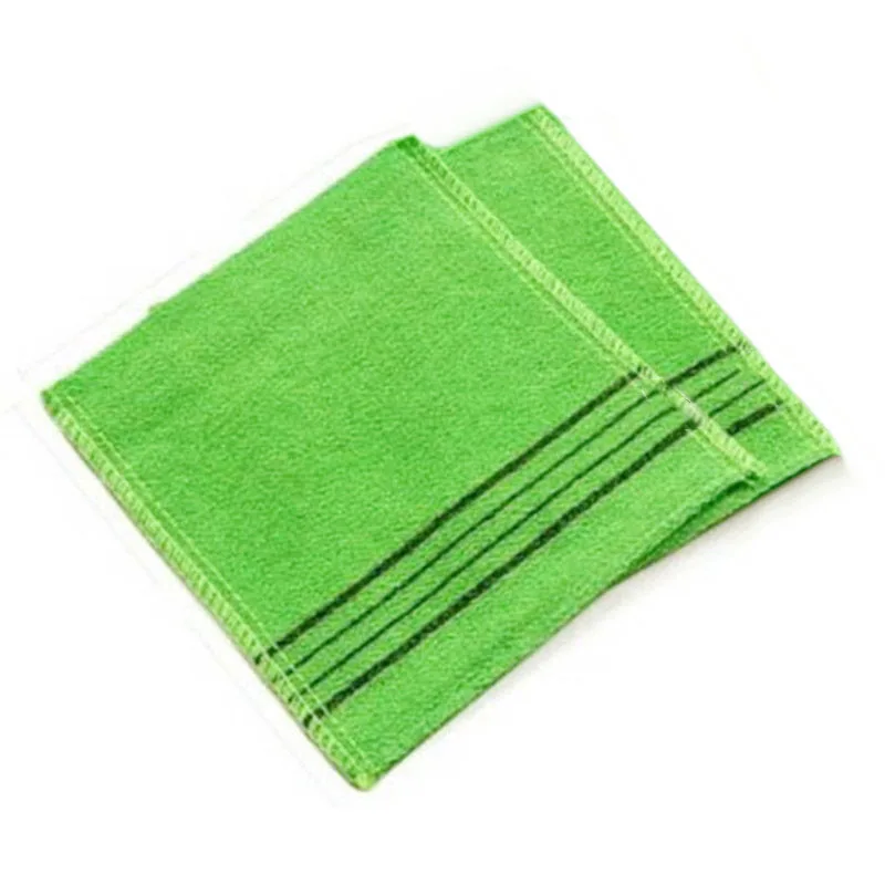 1pc Korean Italy Exfoliating Body-Scrub Glove Towel Green Red B$CA