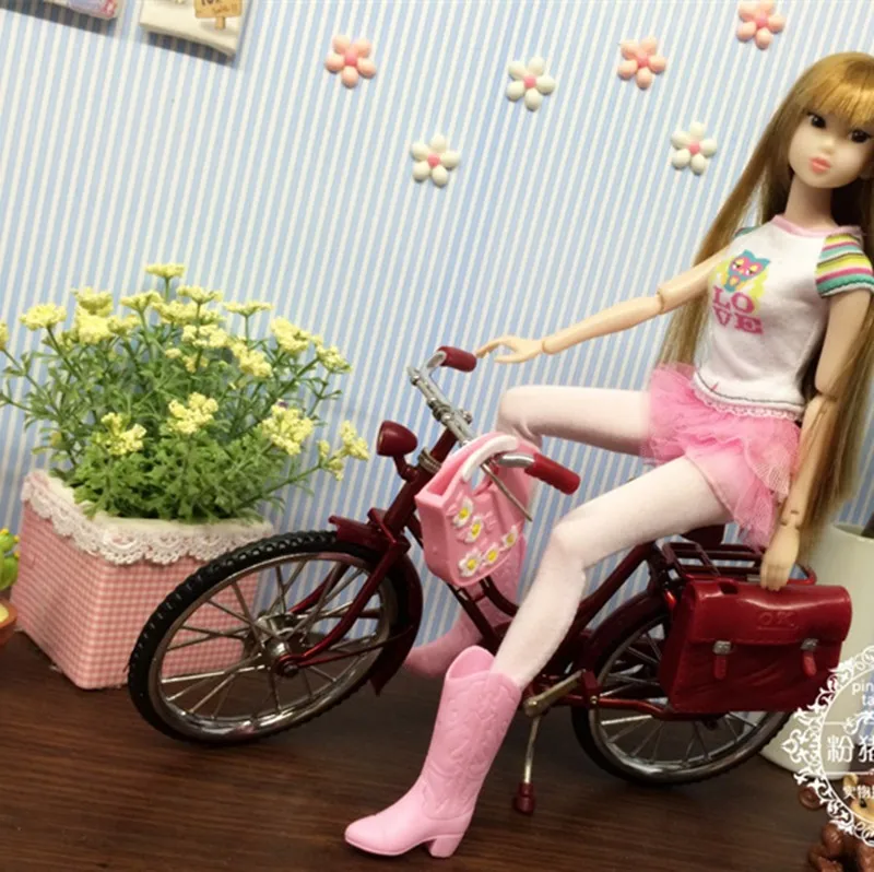 1/6 bjd кукла miniatura металлический велосипед yosd ob bly Azone Dal momoko Lati JerryBerry Pukifee