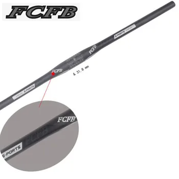 

new FCFB matt gray matt mountain handlebar flat carbon handlebar 31.8*600/620/640/660/680/700/720/740/760mm bike parts