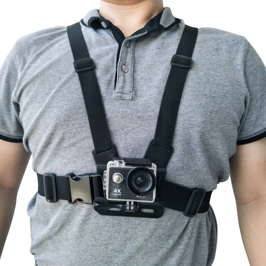 

For go pro Accessories Chest Belt Action Camera Holder Sport Cam Strap Mount Adjustable Strap For Xiaomi Yi Gopro Hero 5/4/3/3+
