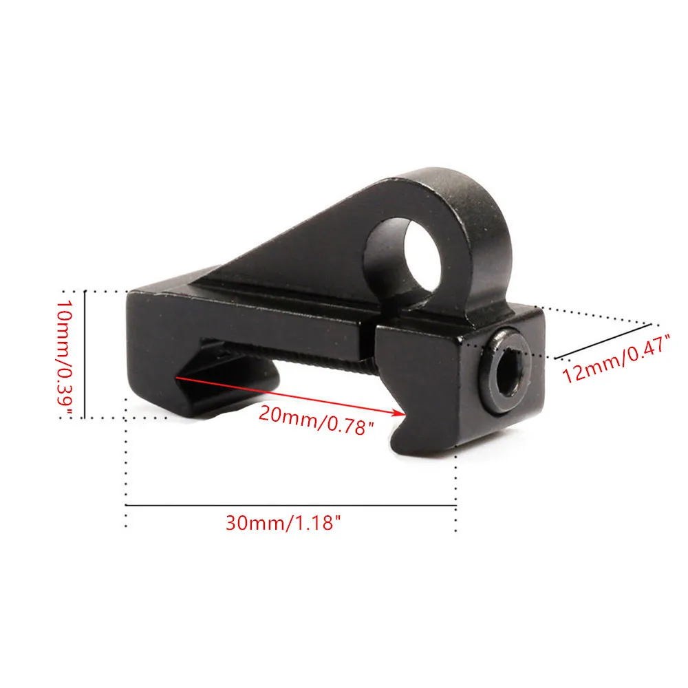 

Tactical Rifle Sling Adapter Swivel Attachment Scope Mount Sling Hook Mount 20mm Picatinny Rail Weaver Airsoft AR Hunting