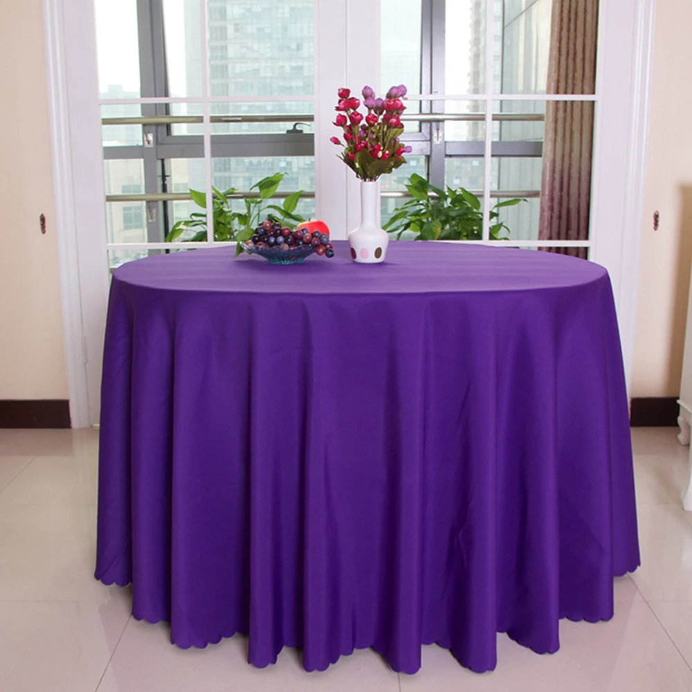 SHSEJA Hotel tablecloth wedding decoration round tablecloth solid color