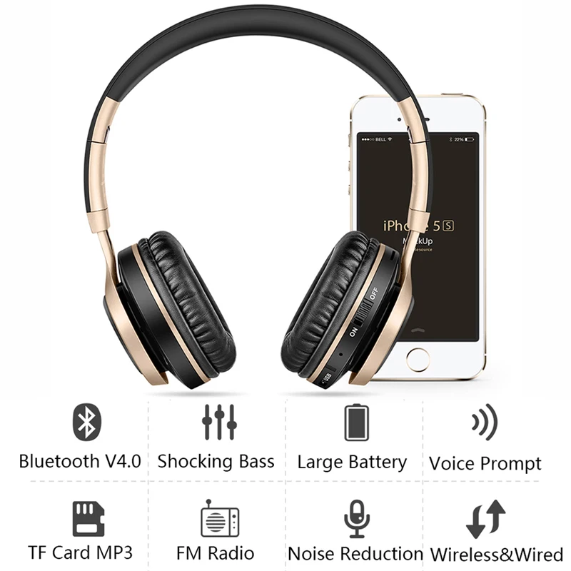 BT 08 Беспроводной Rose Bluetooth гарнитура складной регулируемый наушники С микрофоном