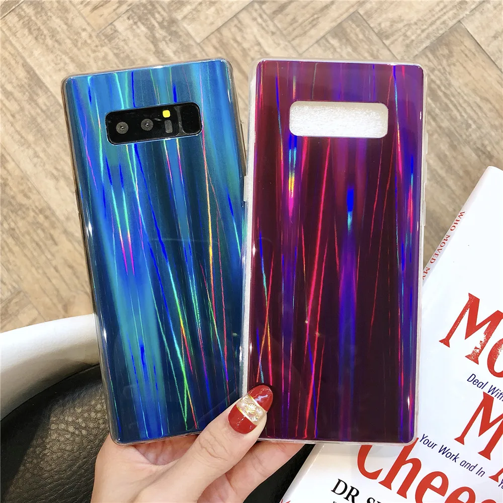 Модные чехлы для samsung Galaxy A5 A7 A6 J2 J5 J7 премьер Pro Чехол прохладный Аврора Сияющий