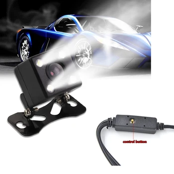 

Universal 4LED Mini Auto Car Backup Camera Button Control Front/Rear NTSC/PAL Guide Line ON/OFF Waterproof Rear/Front/Side View