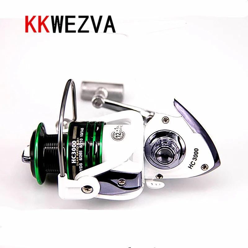 

KKWEZVA white No-gap Metal Deep Cup 2000-4000H Spinning Fishing Reel 5.2:1 Full Metal Spinning Wheel + Metal Rocker