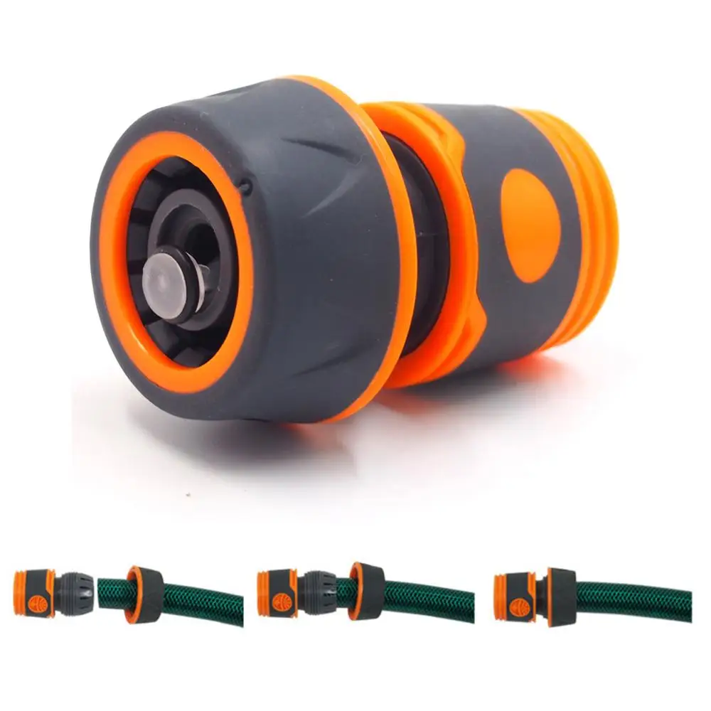 

Practical Water Sprinkle 3/4" Water Hose Connector Pipe Adaptor Water Tap Hose Pipe Fitting Set connector with Rubber Material