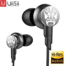 UiiSii HI-805 Headphones Noise Reduction 3.5mm Earplug HiFi Music Sports Headphones with Microphone for IOS and Android Games