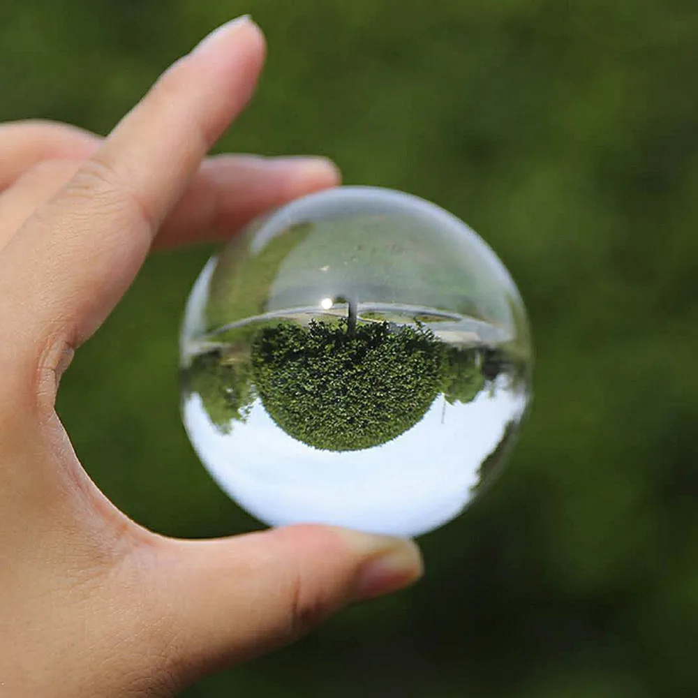 Прозрачный стеклянный хрустальный шар лечебная Сфера реквизит для фотосъемки Lensball Декор подарок украшение дома хрустальные шары для фотосъемки