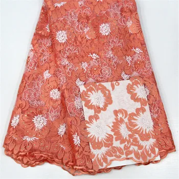 

Latest Style African Lace Fabric 2018 Wholesale France Swiss Voile Lace High Quality African Tulle Cord Lace Fabric F226-1