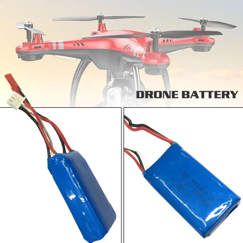 Drone Lithium Battery Quadcopter Battery Drone Rechargeable 3.7V 1500mAh for X8 Drone