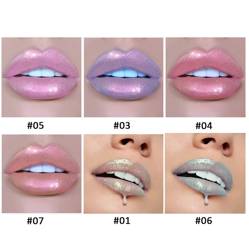 HANDAIYAN макияж блестящий блеск для губ стойкий мерцающий тинт водостойкая