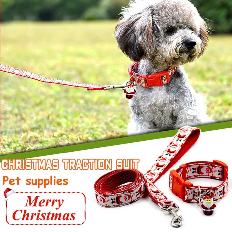 christmas dog collars and leashes