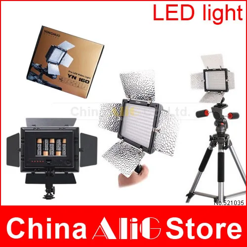 

DSLR camera camcorder flash led video light YN160 III for D610 D800 D7100 700D 6D 7DII 7D 5DIII photography studio lighting