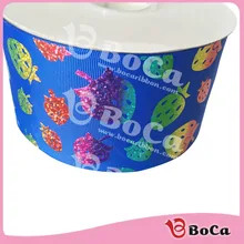 100 ярдов 3 дюйма 75 мм радуга клубника grosgrain ленты принимаются на заказ