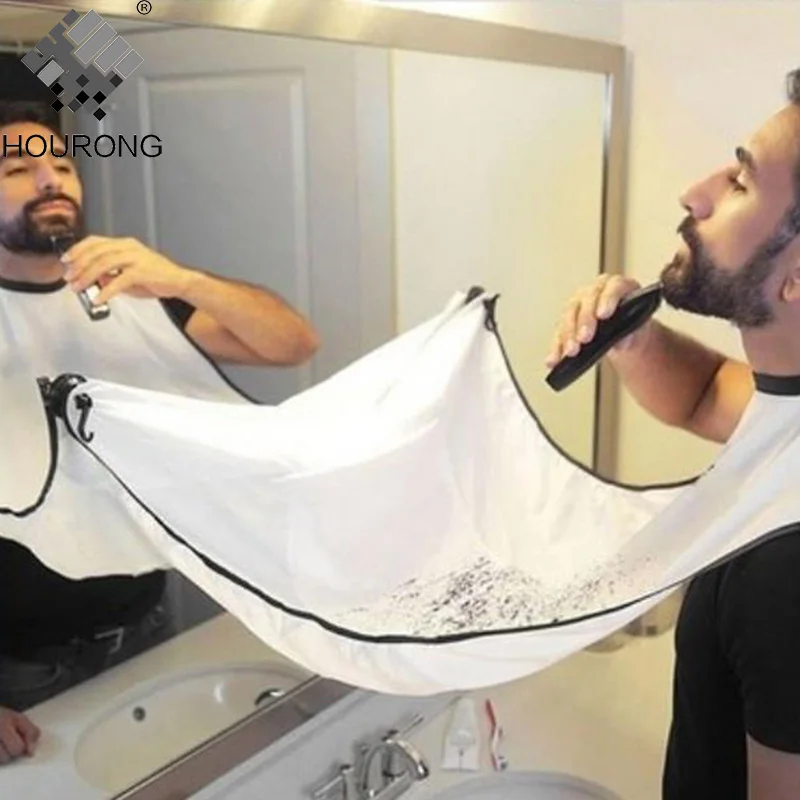 1Pcs Male Beard Apron Men Haircut Apron Waterproof Floral Cloth Household Cleaning Protecter Bathroom Accessories 1Pcs Male Beard Apron Men Haircut Apron Waterproof Floral Cloth Household Cleaning Protecter Bathroom Accessories