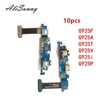 AliSunny 10 шт. зарядный порт гибкий кабель для SamSung Galaxy S6 Edge G925F G925A G925T G925V G925i USB док-станция части