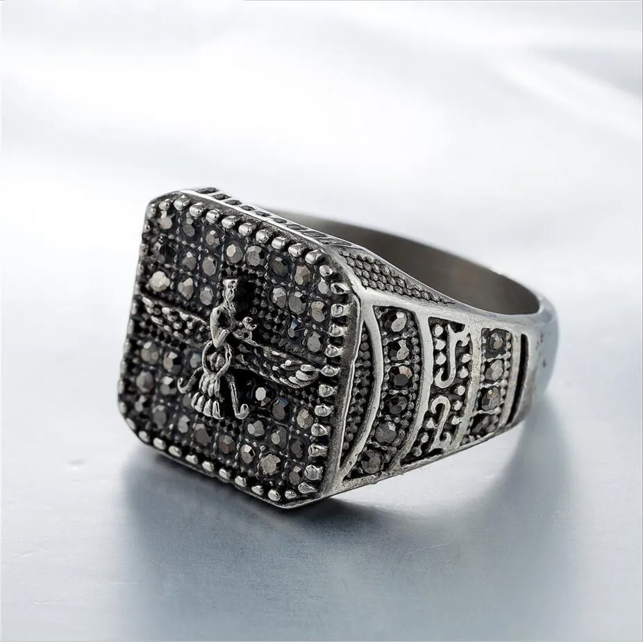 Новинка, мужские винтажные кольца Iran Faravahar Ahura Mazda, Золотое кольцо Zoroastrian, мужские ювелирные изделия в стиле хип-хоп, подарки