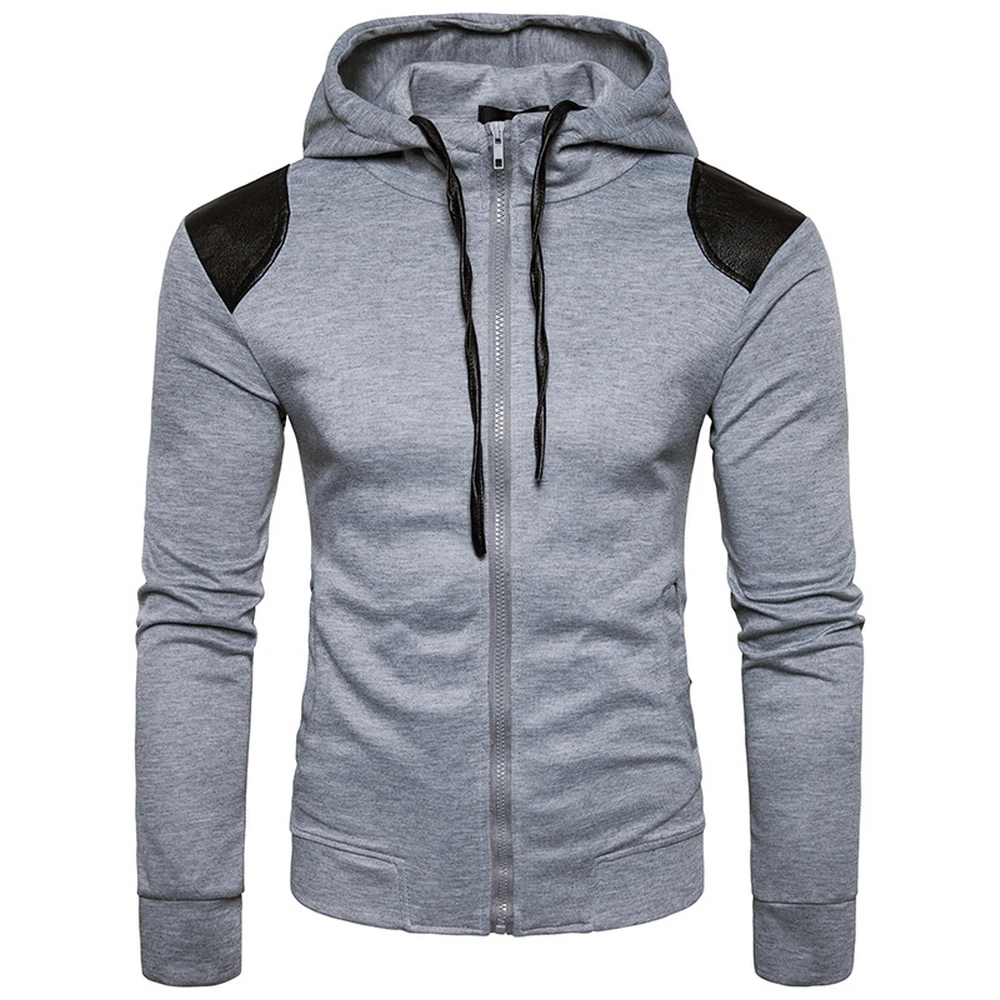 Zipper Hoodies Men Sweat Homme 2017 New Arrival Hooded Sweatshirt Hip Hop Slim Fit Hoodie 