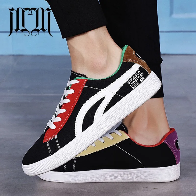 

MUMUELI Black White New 2019 Designer Casual Breathable Shoes Men High Quality Fashion Luxury Flat Adult Brand Sneakers CK002