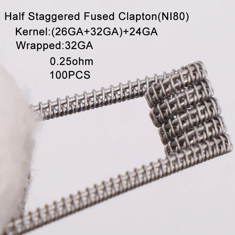 Half Staggered Fused Clapton NI80 100