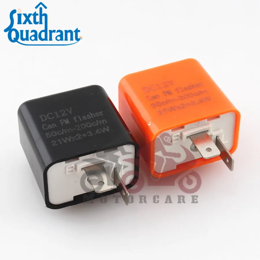 Turn Signal Flasher Relay 12V 2 Pin Speed Adjustable LED Flasher Blinker Turn Signal Relay Motorcycle LED Indicator Light Black Control Flash for Motorcycle Motorbike