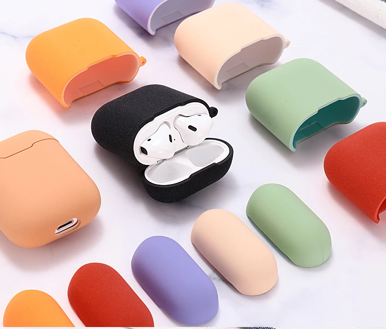 For Apple Airpods Candy Color Macaron Case Silicone Bluetooth Earphone Apple Airpods Charging Box Bags Sleeve Protective Cover