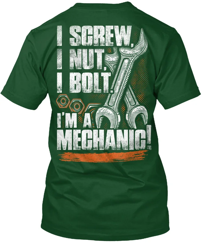 Mechanic I Screw Orange Screw, Nut, Bolt, Im A popular Tagless Tee T Shirtin TShirts from Men