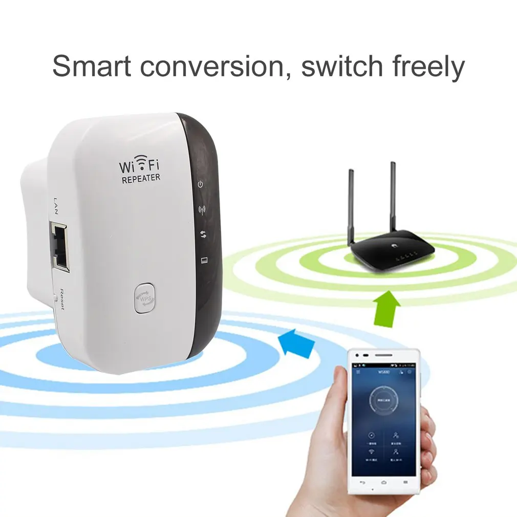 

WiFi Range Extender 300Mbps Wireless WIFI Repeater Mini Portable Signal Booster Wireless Access Point AP Signal Amplifier