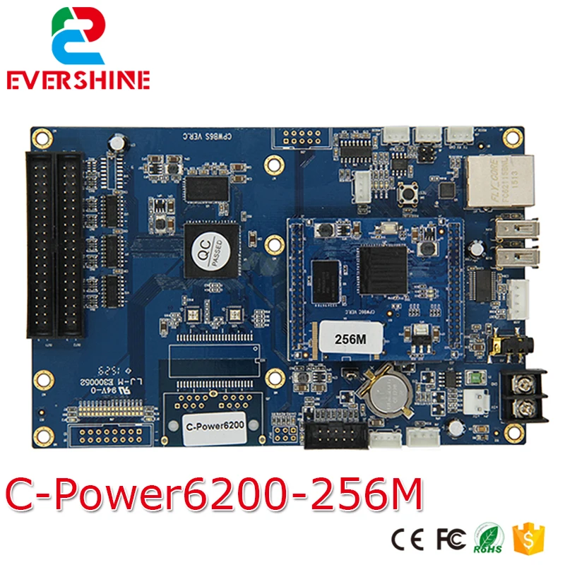 

Lumen C-power 6200 RGB Full Color 256MB Memory Asynchronous LED Display Controller Card for AVI,MP4,JPG,VIDEO
