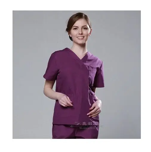 Модный медицинский костюм для лаборатории, Женское пальто, больничный скраб, униформа медсестры, набор, дизайн, тонкая, дышащая, медицинская униформа, рабочая одежда - Цвет: as show