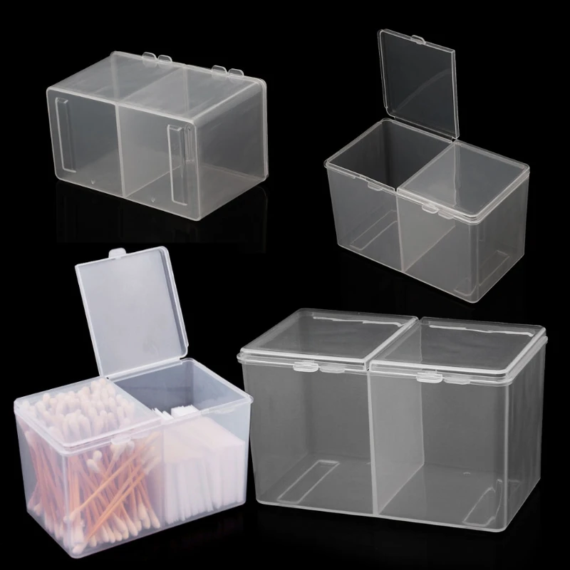 

Top Quality Remover Paper Makeup Cotton Pad Stage Box Rhinestone Nail Art Tools Container
