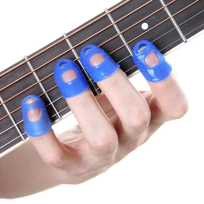 Silicone Finger Guards Guitar Fingertip Protectors For Ukulele Guitar S