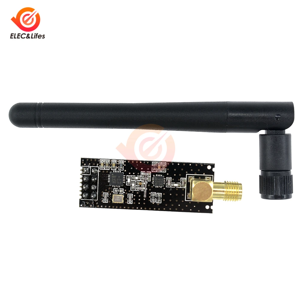 2 4G NRF24L01 + PA LNA беспроводной модуль трансивера SMA антенна 1100 м микроконтроллера