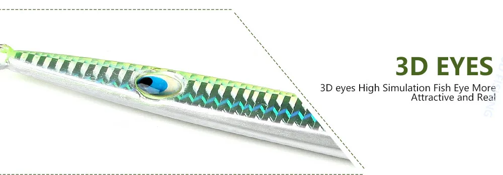 1 шт. 3D глаза лазерное тело 150 г 200 г металлическая Длина глубокая джиг приманка блестка нож воблер искусственная жесткая приманка джиг, приманка для рыбалки