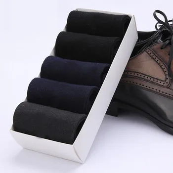 

5 Pairs Mens sock lot 100% cotton warm Casual Business classic Dress Socks