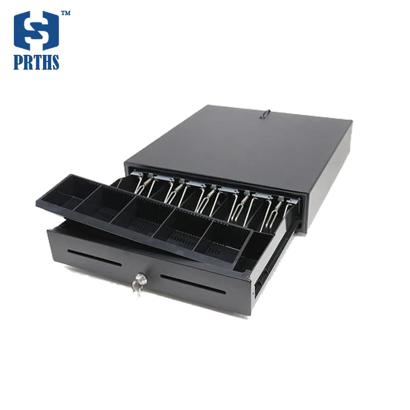 Quality cash drawer box with 5 adjustable bill blank and 8