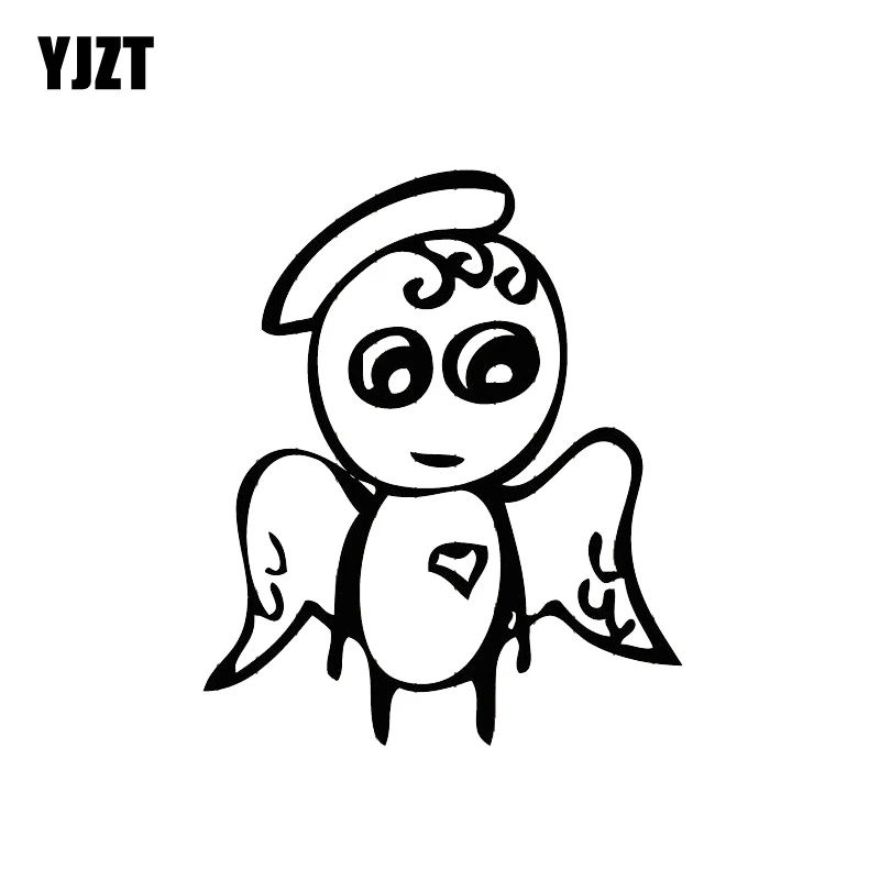 Yjzt Autocollant Autocollant Autocollant De Voiture 10 9x13cm Autocollant De Voiture Autocollant Couvrant Le Corps De Haute Qualite Abstrait Bebe Ange Noir Argent C 1311 Aliexpress