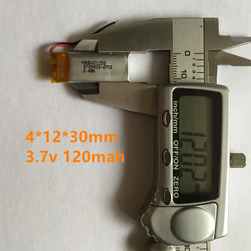 10pcs 401230 polymer lithium battery 3.7V 120MAH 041230 | Электроника