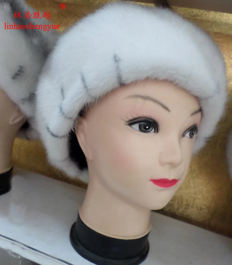 

Linhaoshengyue 2014 new mink fur hats with high quality