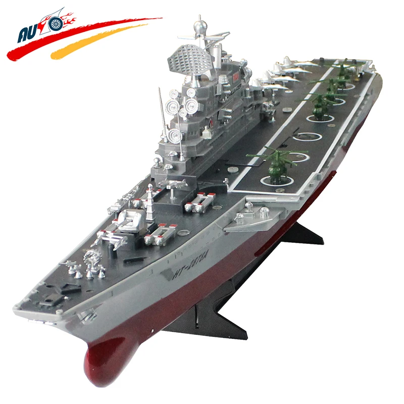 Радиоуправляемая лодка 1:275 4CH Bismarck авиаперевозчик военный корабль с