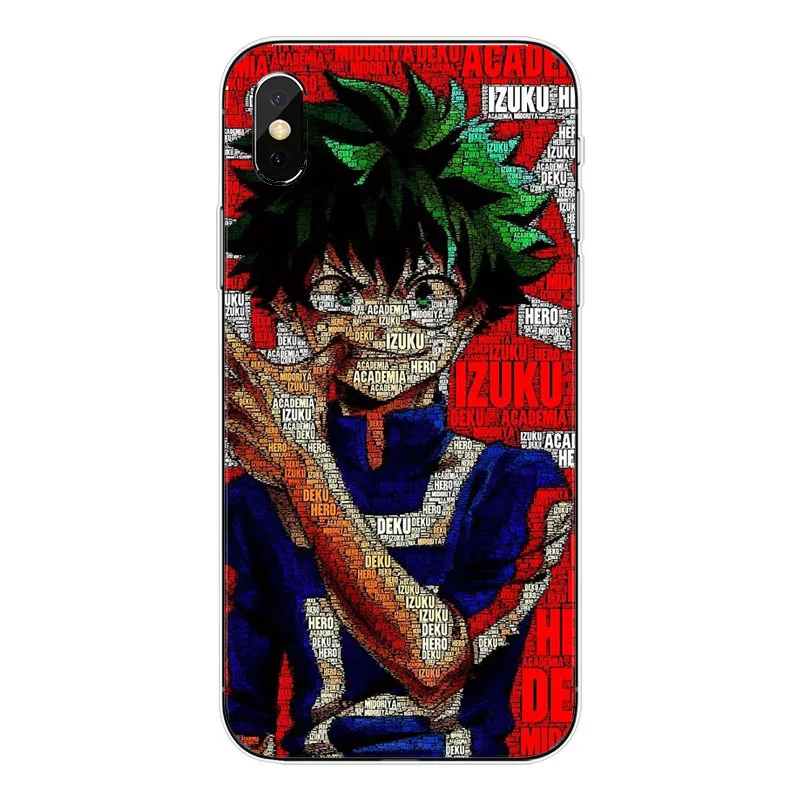 O meu Heroi Academy аниме Coque Telefone Da Tampa Do чехол для корпуса Para O iPhone Da Apple XS MAX XR X 8 Plus 7 alem de 5 6 Coque - Цвет: TPU