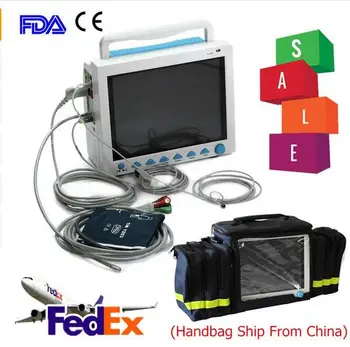 

Free Shipping CE&FDA 12.1" ICU/CCU Multi-Parameter Vital Signs Patient Monitor CONTEC CMS8000+bag